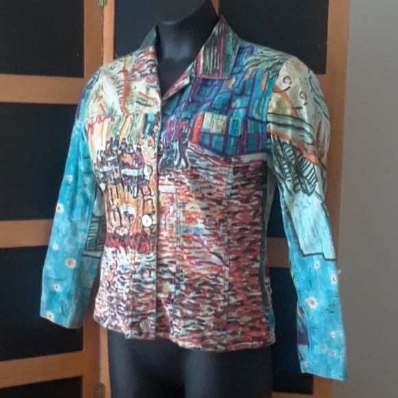 Art Mural VINTAGE Denim Jacket - Picture 3 of 16